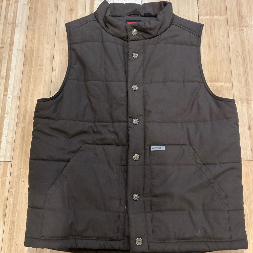 Wolverine Men's Dark Brown Quilted Vest